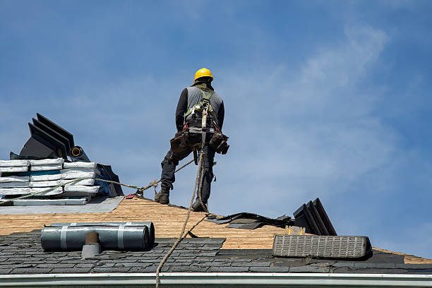 Professional Metal Roofing technician working in Steep Falls, ME